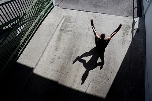 Ashtanga Yoga Yogi macht Ashtanga Yoga